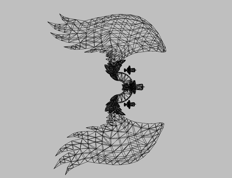 Red Wing Low-poly 3D model_15