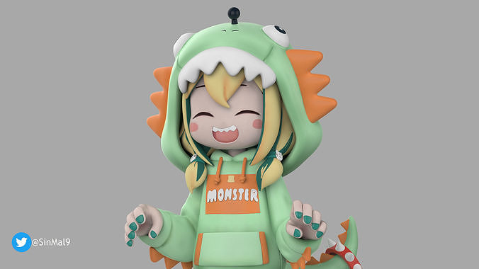 voms proyect pikamee 3d printable figure 3D print model