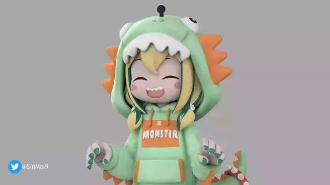 voms proyect pikamee 3d printable figure 3D print model