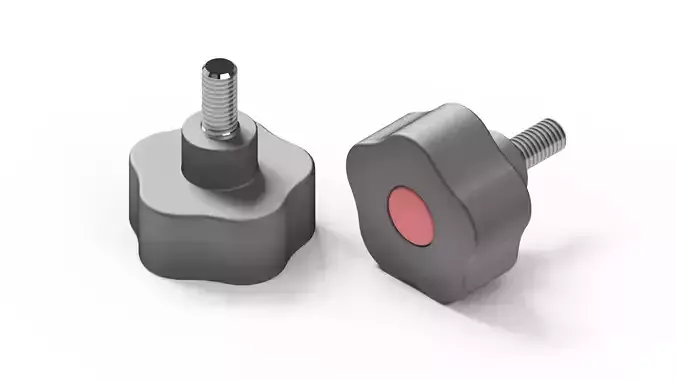 Lobe Knobs 3D model