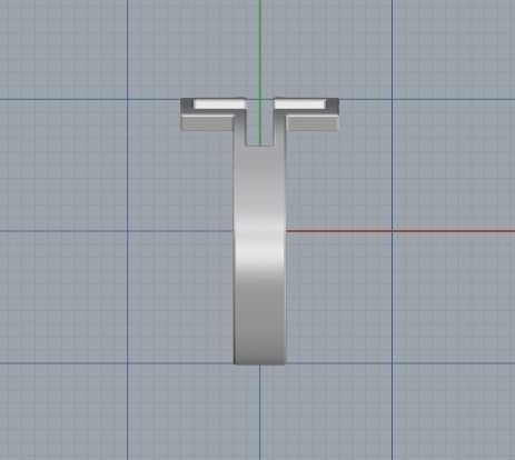 Cross ring 3D print model_3