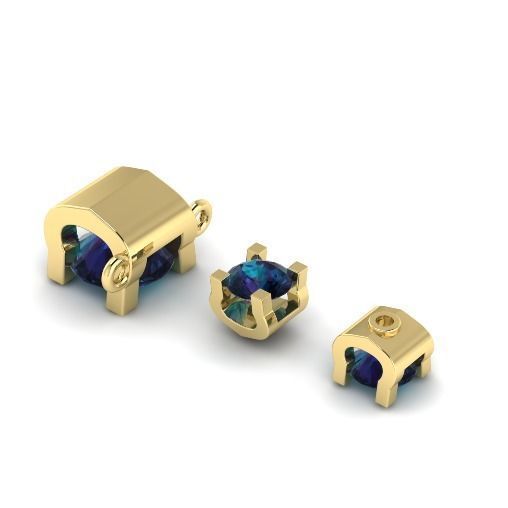 277 Set of earrings and pendant 3D print model_2