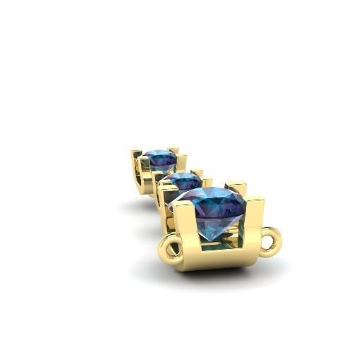 277 Set of earrings and pendant 3D print model_1