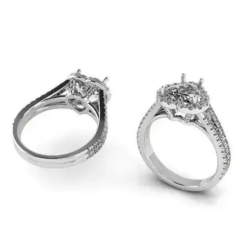 269 Ring with heart for women 3D print model