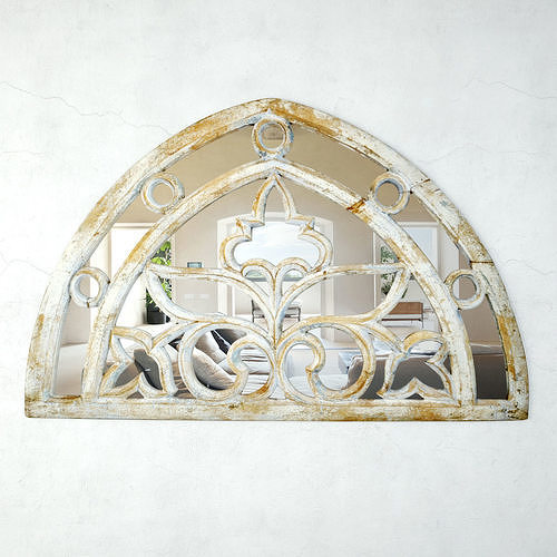 Vintage Arch Transom Mirror 3D model