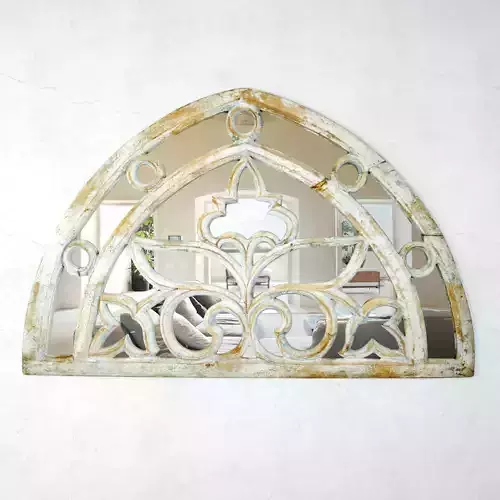 Vintage Arch Transom Mirror 3D model
