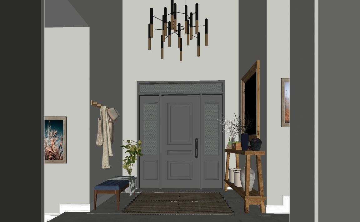 VRAY READY ENTRANCE SCENE 01 3D model_9