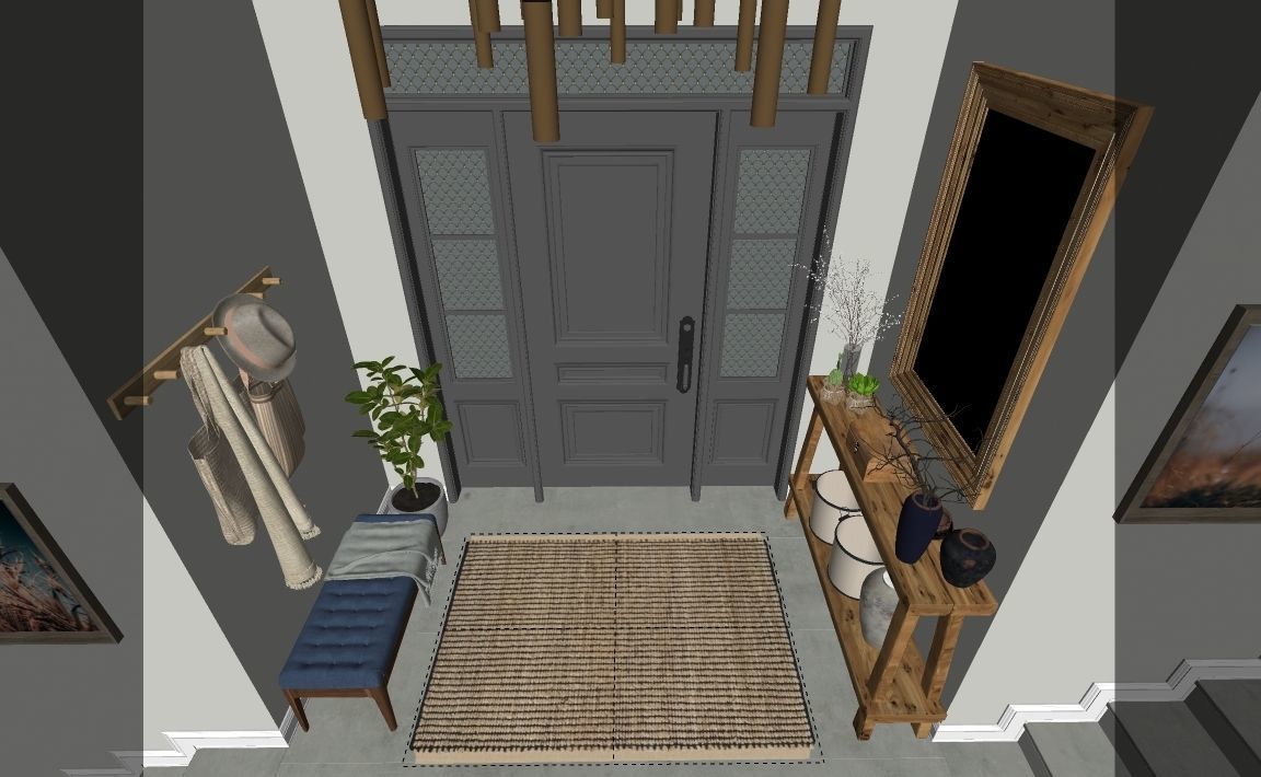 VRAY READY ENTRANCE SCENE 01 3D model_8