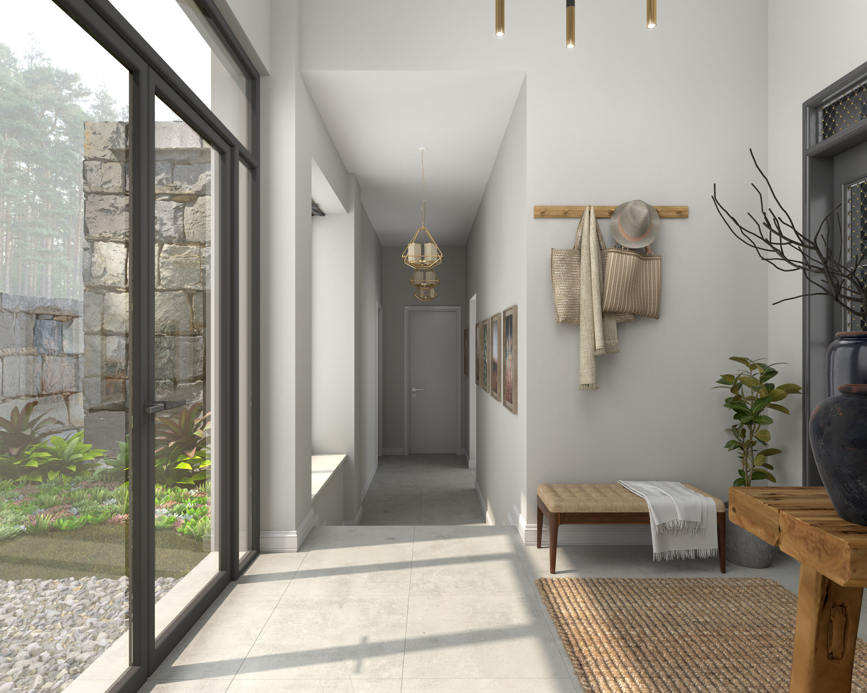 VRAY READY ENTRANCE SCENE 01 3D model_2