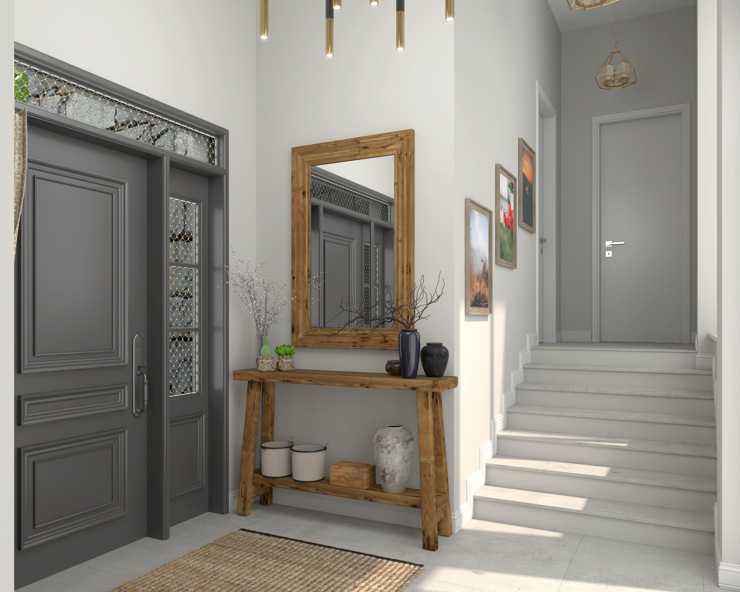 VRAY READY ENTRANCE SCENE 01 3D model_1