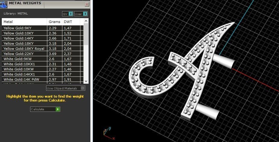 249 Pendant in the shape of a letter A 3D print model_6