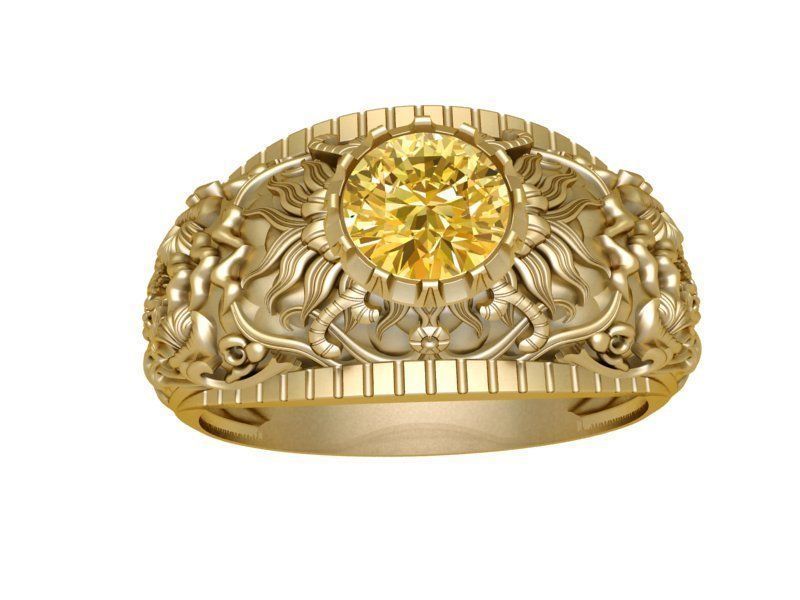 Art Ring 1919 3D print model_9