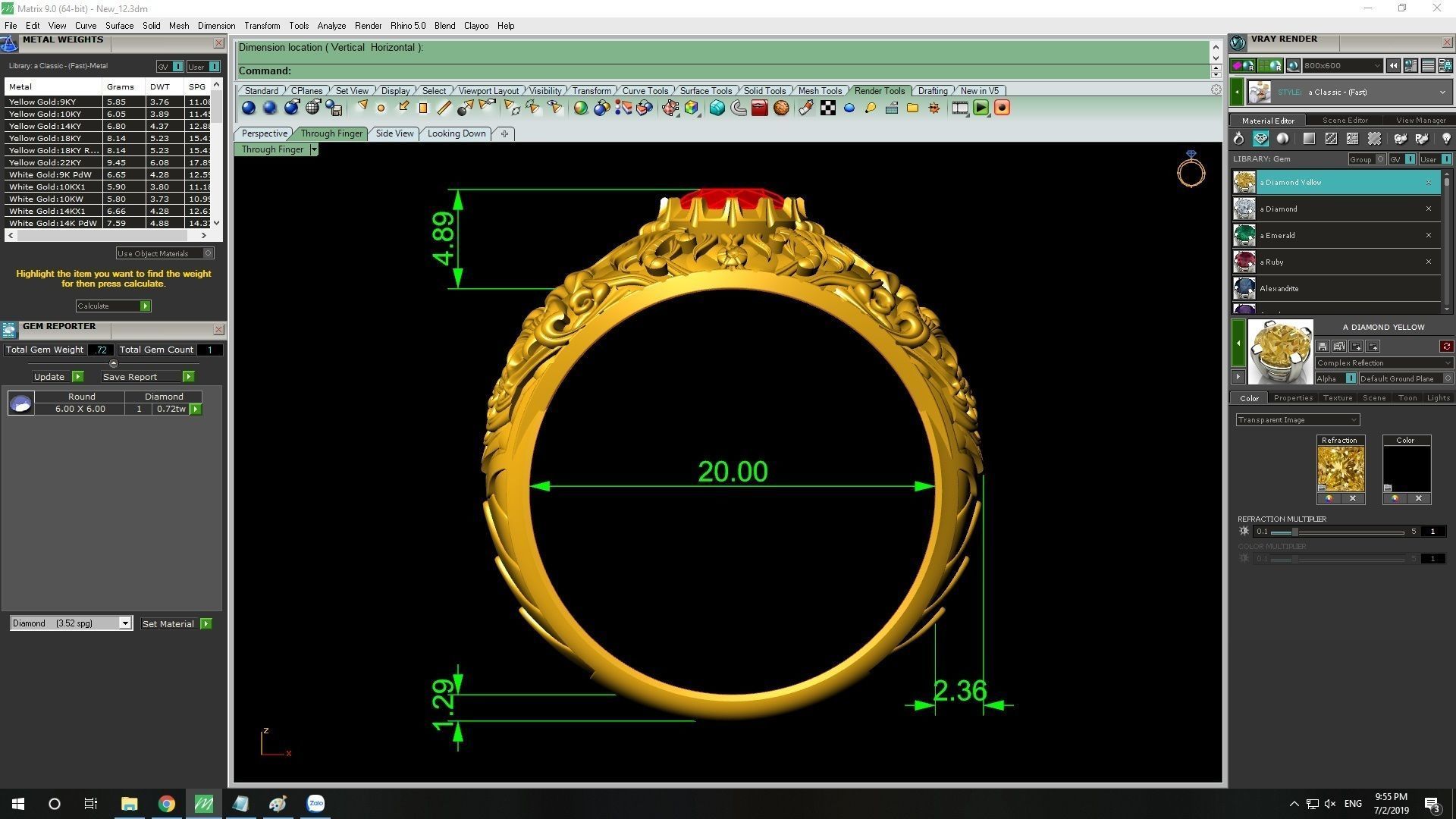 Art Ring 1919 3D print model_11