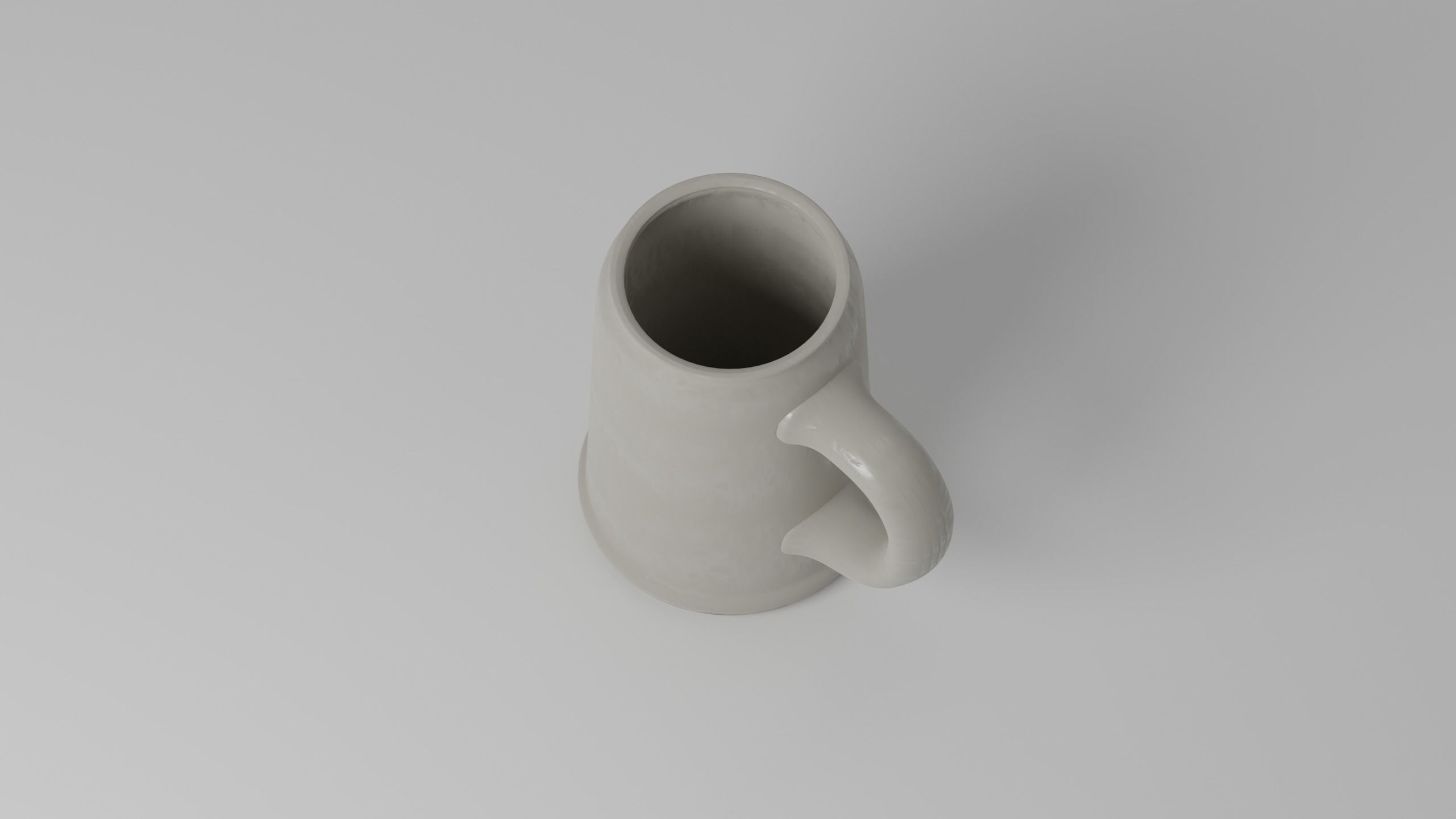 Medieval Beer Mug Low-poly 3D model_4