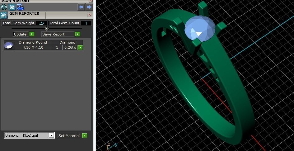 233 Ring with hearts 3D print model_7