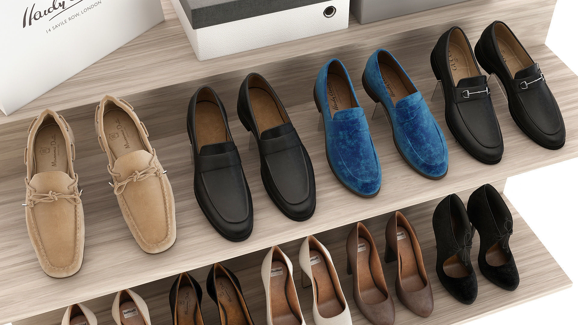 Set of Shoes 3D model_8