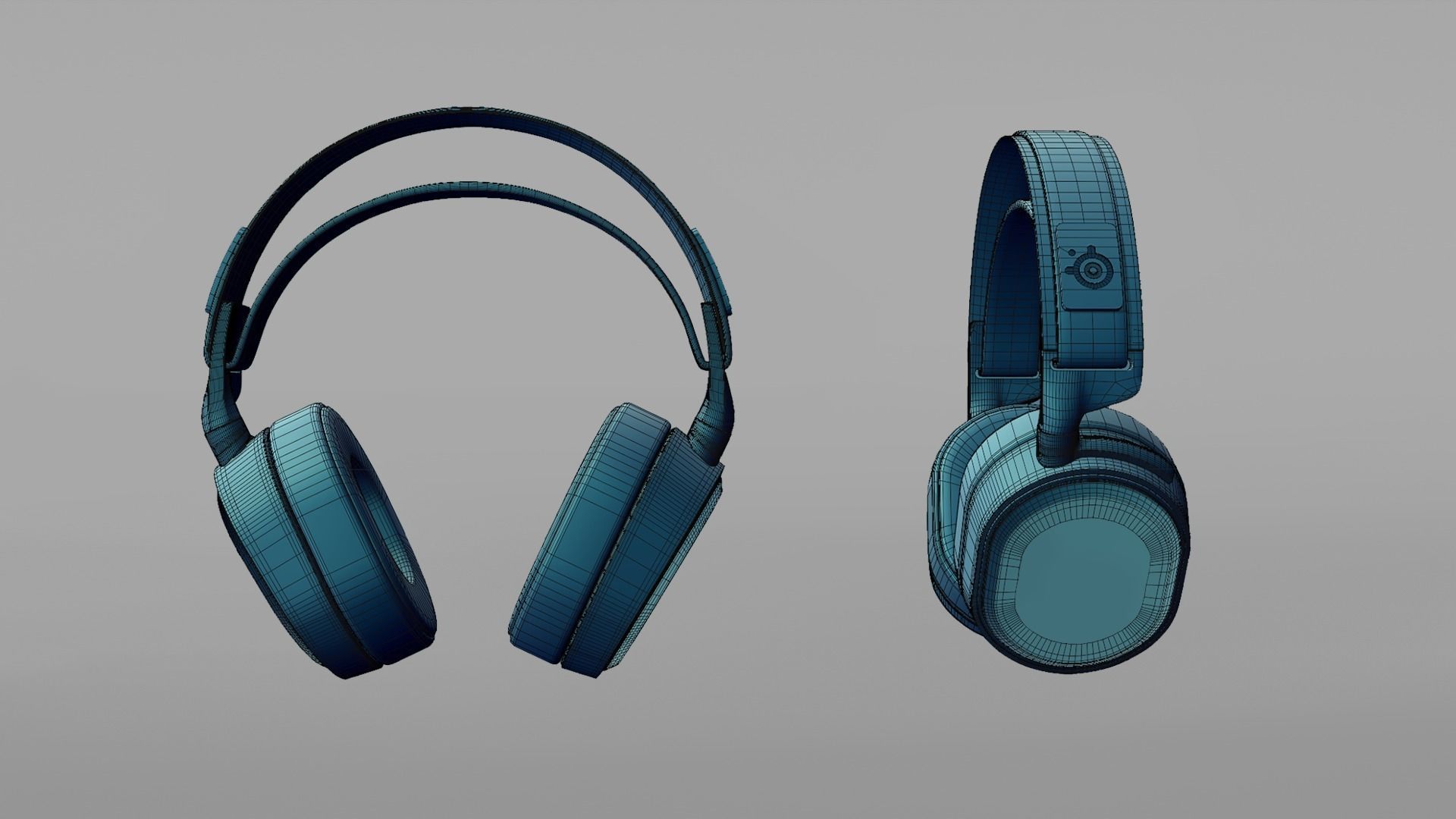 Steelseries Arctis Pro Headphones 3D model_2