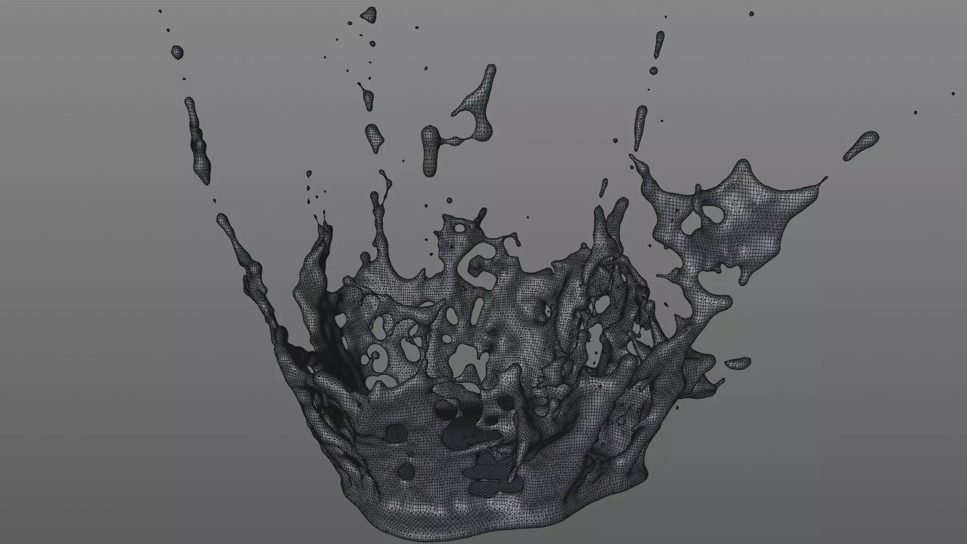 Crown Splash Animated 3D model
