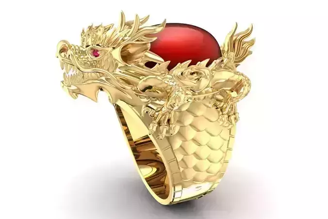 LUXURY FENGSHUI DRAGON RING FOR MEN 1906