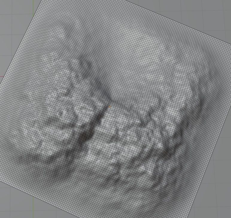 Mountains mountain in minecraft 3D model_5