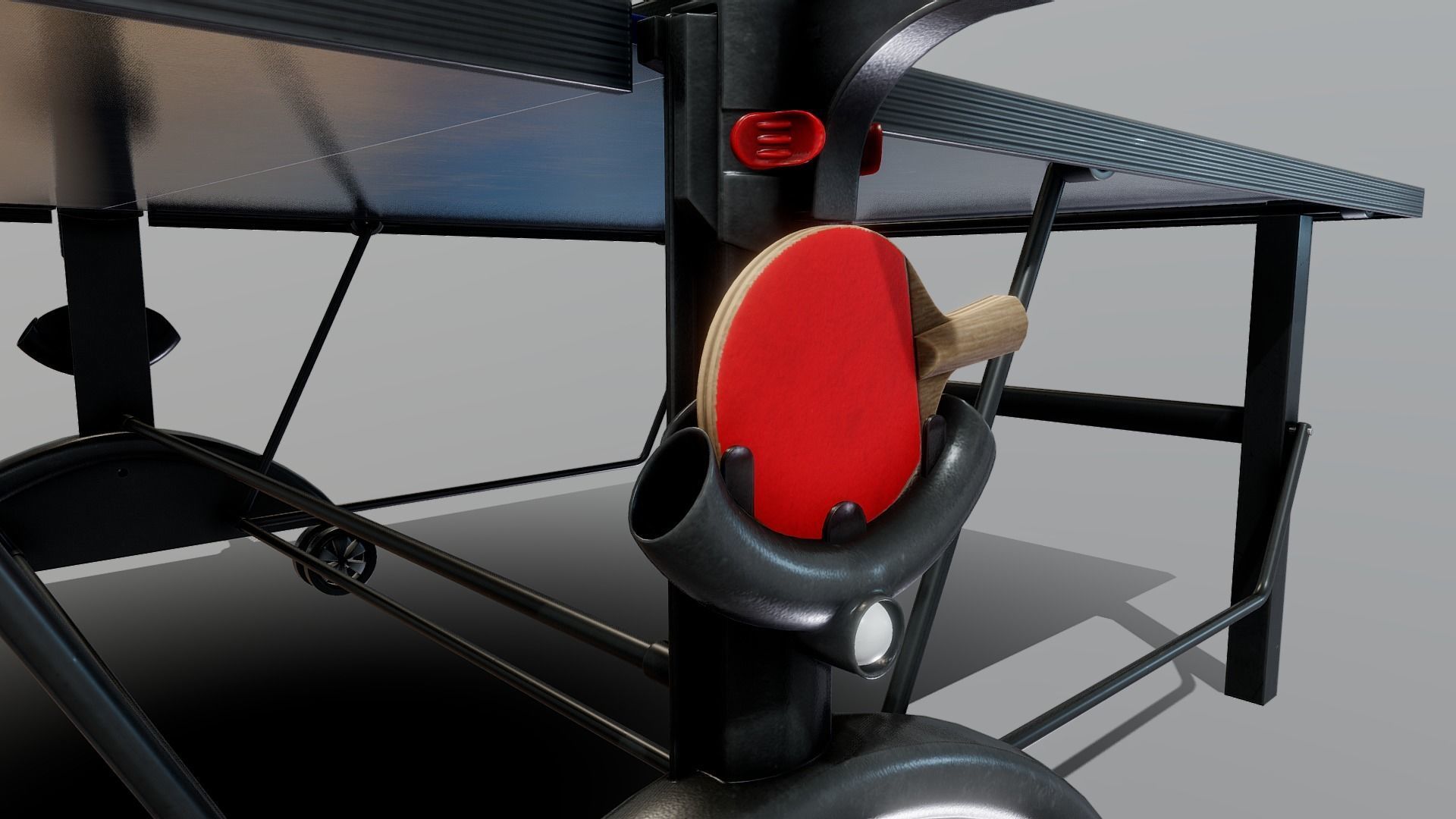 Ping Pong Table - Game Ready Low-poly 3D model_2