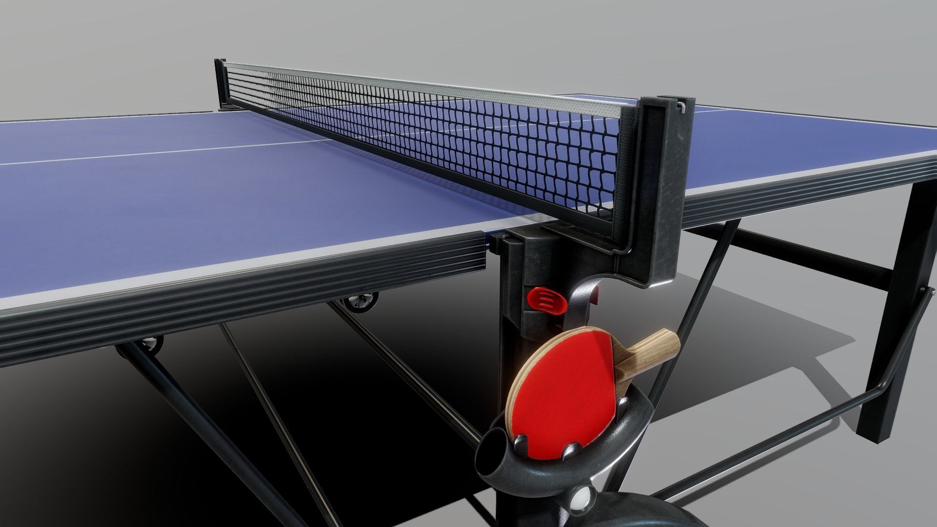 Ping Pong Table - Game Ready Low-poly 3D model_1