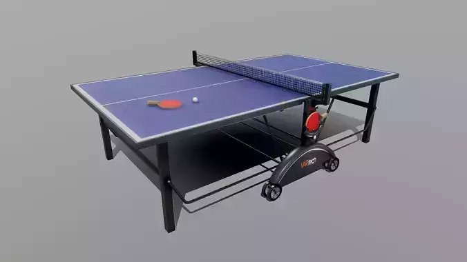 Ping Pong Table - Game Ready Low-poly 3D model