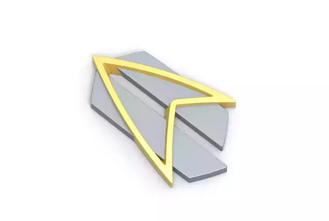 Star Trek Badge TNG All Good Things 3D print model