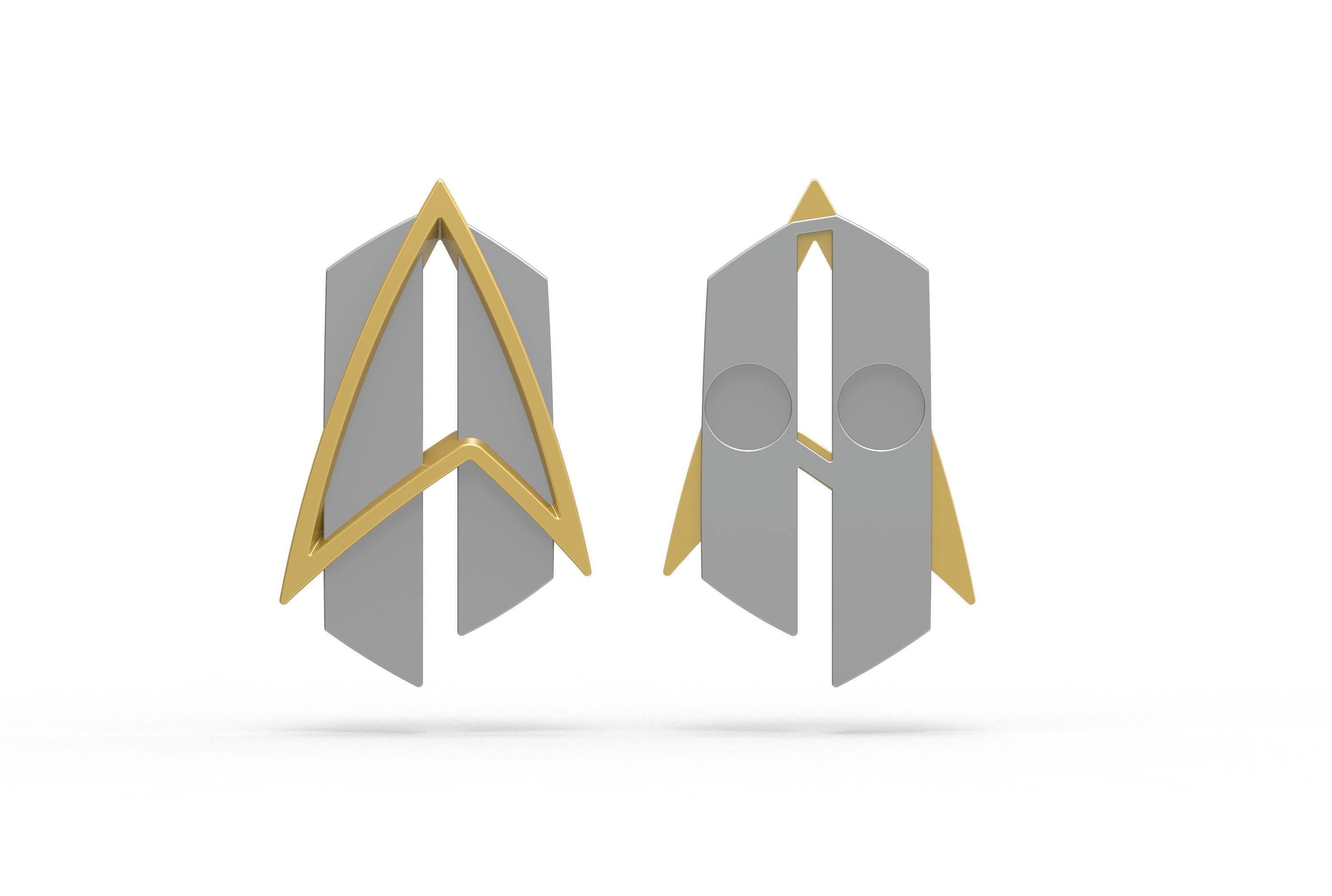 Star Trek Badge TNG All Good Things 3D print model_3