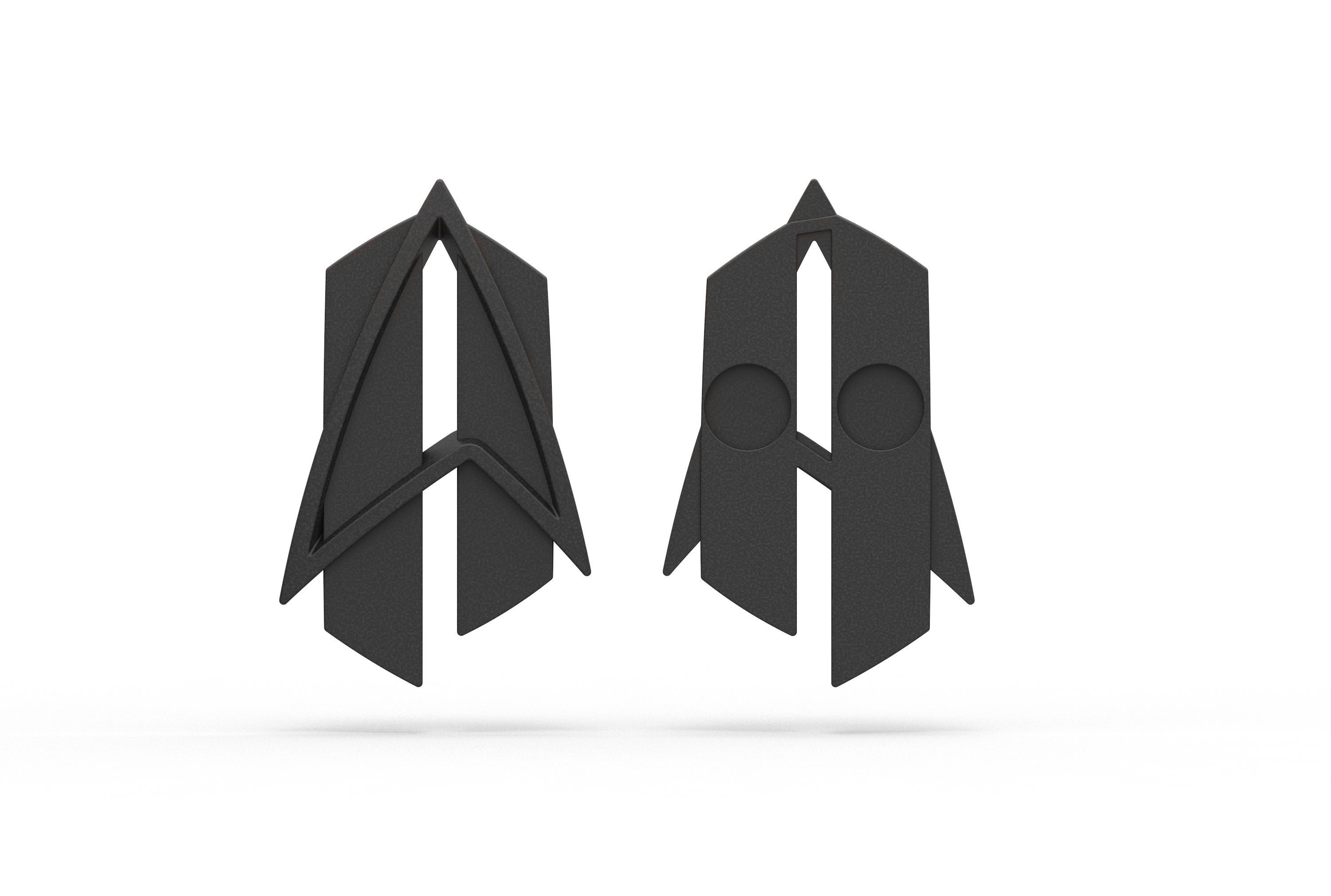 Star Trek Badge TNG All Good Things 3D print model_4