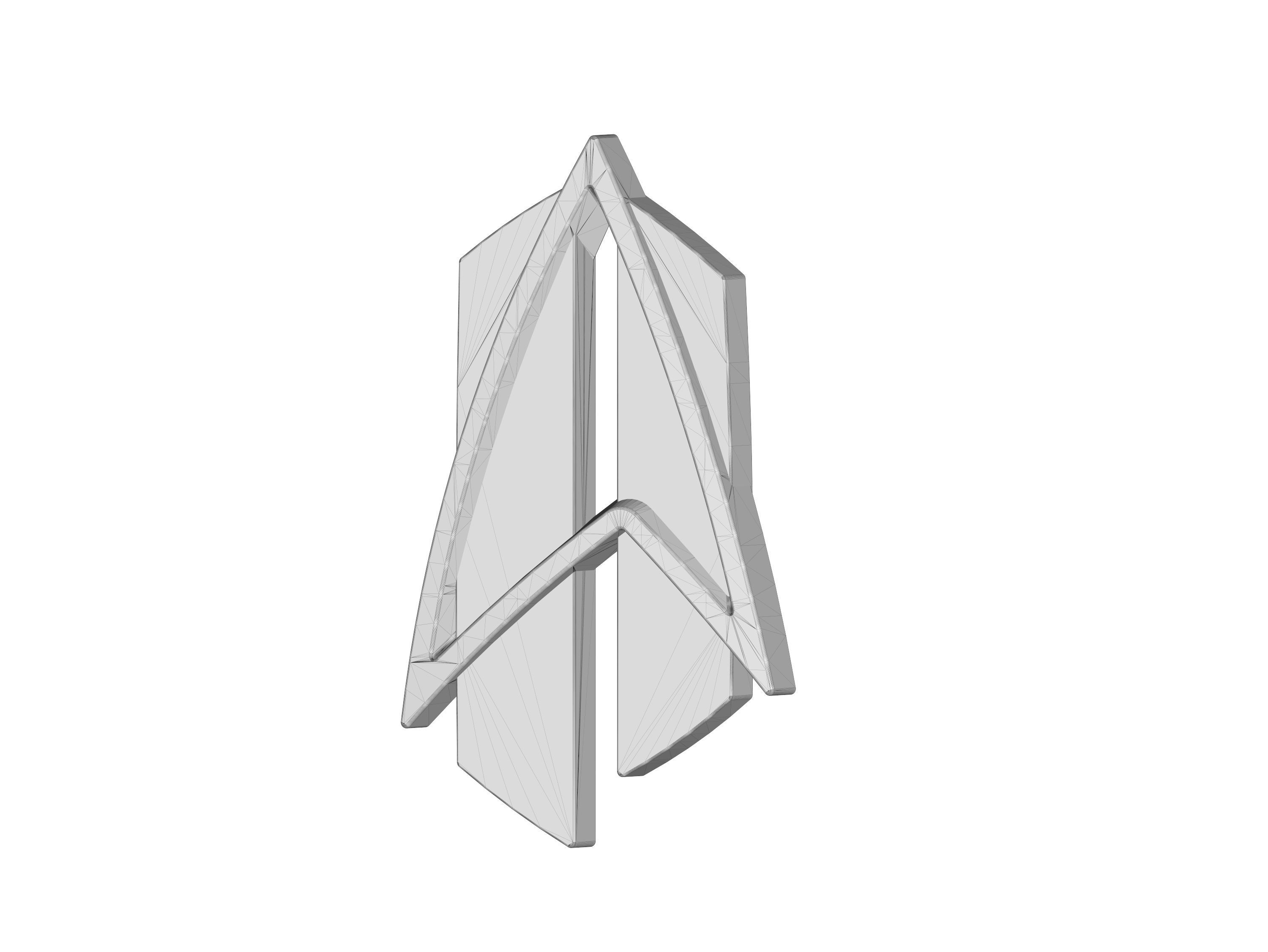 Star Trek Badge TNG All Good Things 3D print model_6