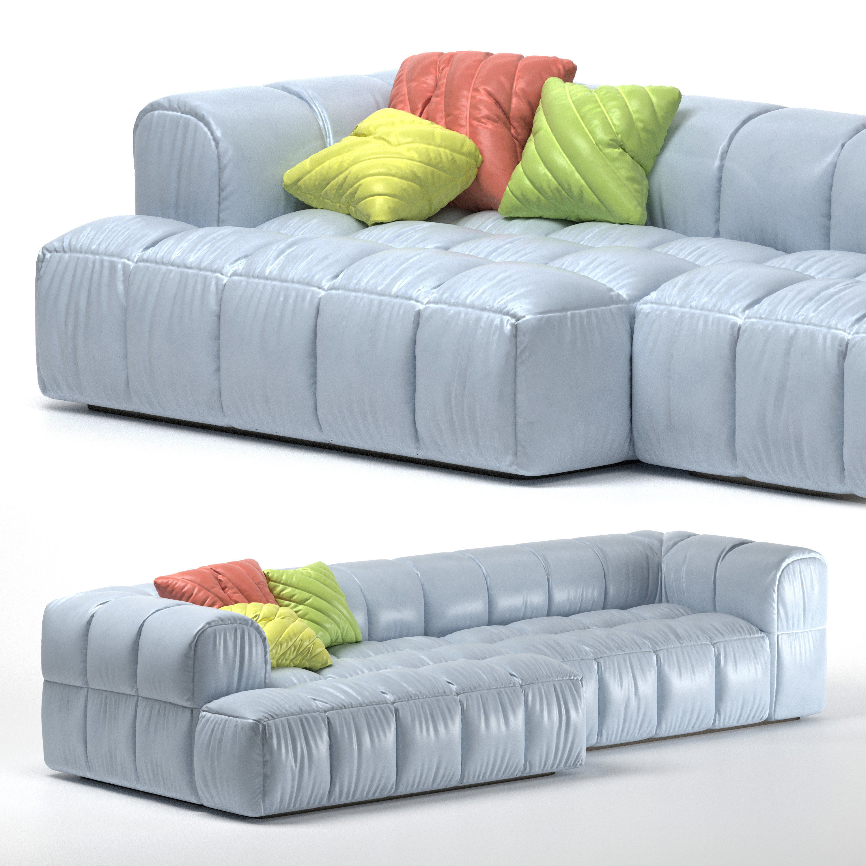 Strips modular sofa by Arflex 3D model_1