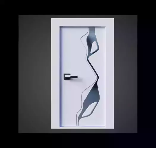 Modern Entrance Door 3D model