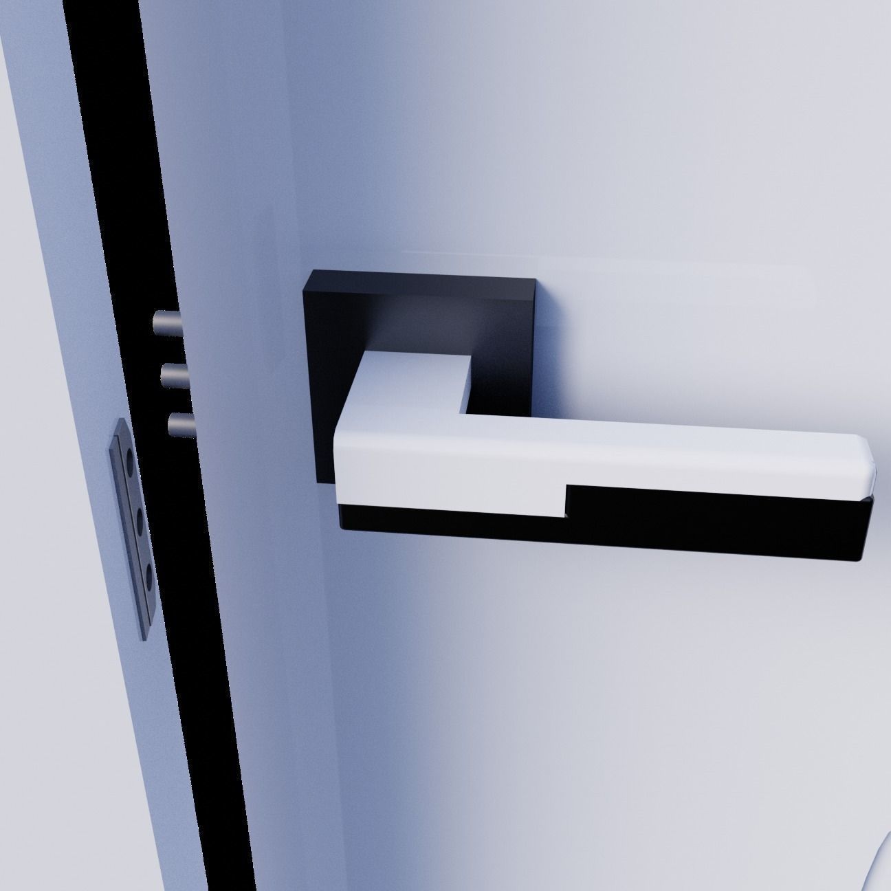 Modern Entrance Door 3D model_5