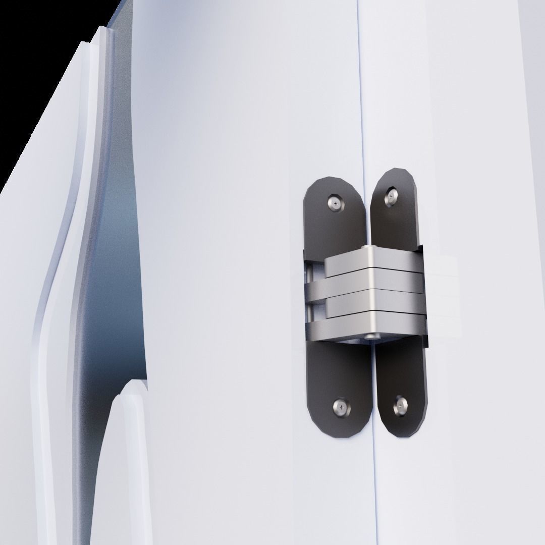 Modern Entrance Door 3D model_6