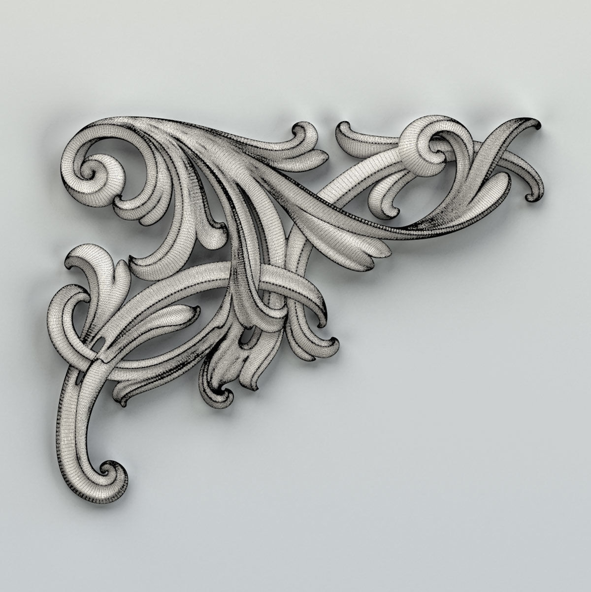Corner decor 017 3D model_6