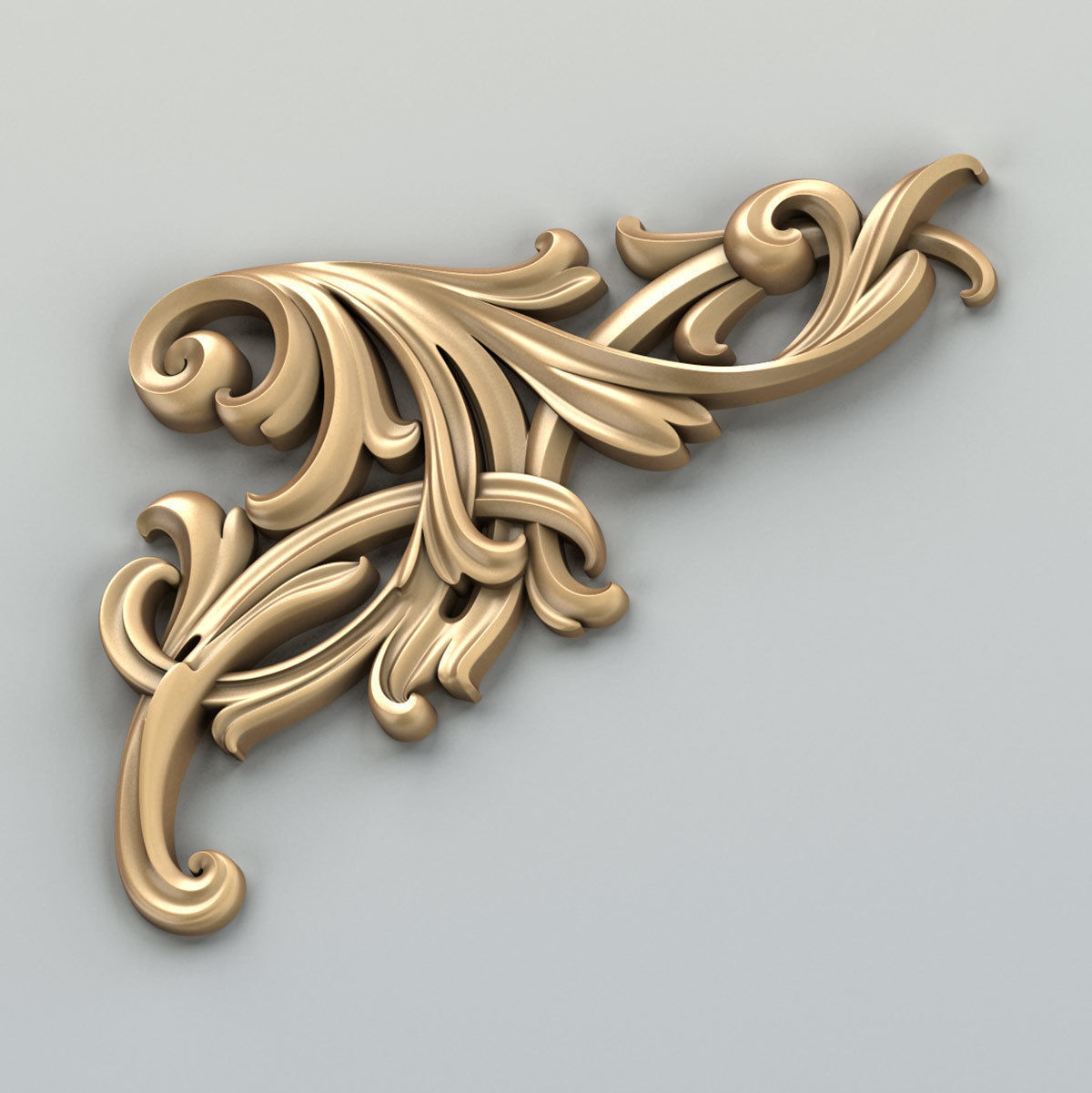 Corner decor 017 3D model_4