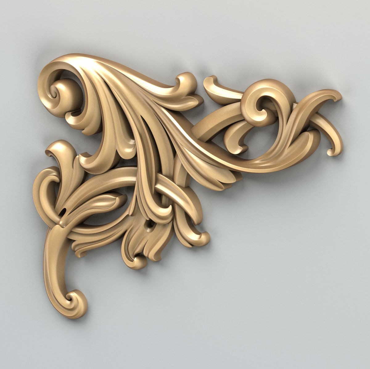 Corner decor 017 3D model_2