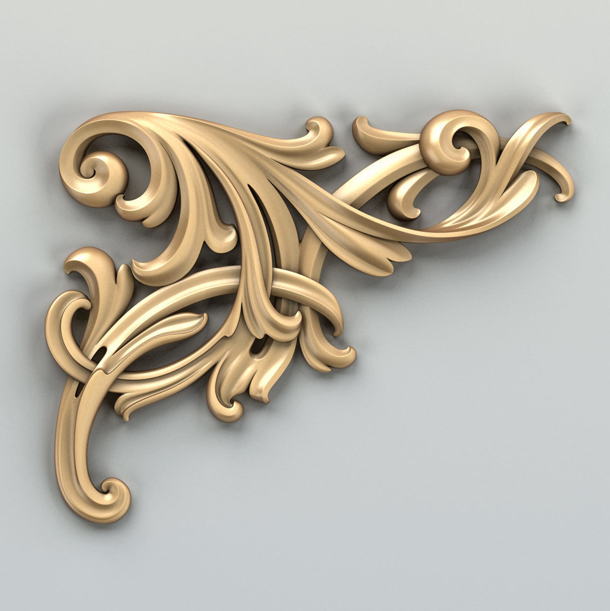 Corner decor 017 3D model_1