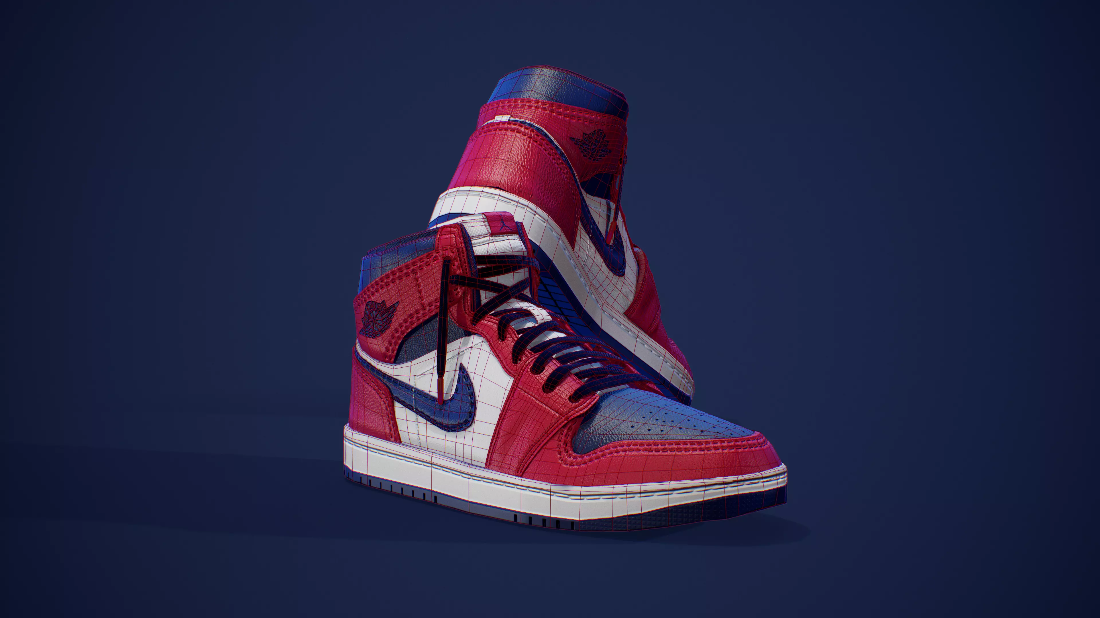 Air Jordan 1 3D Model Low-poly 3D model_0