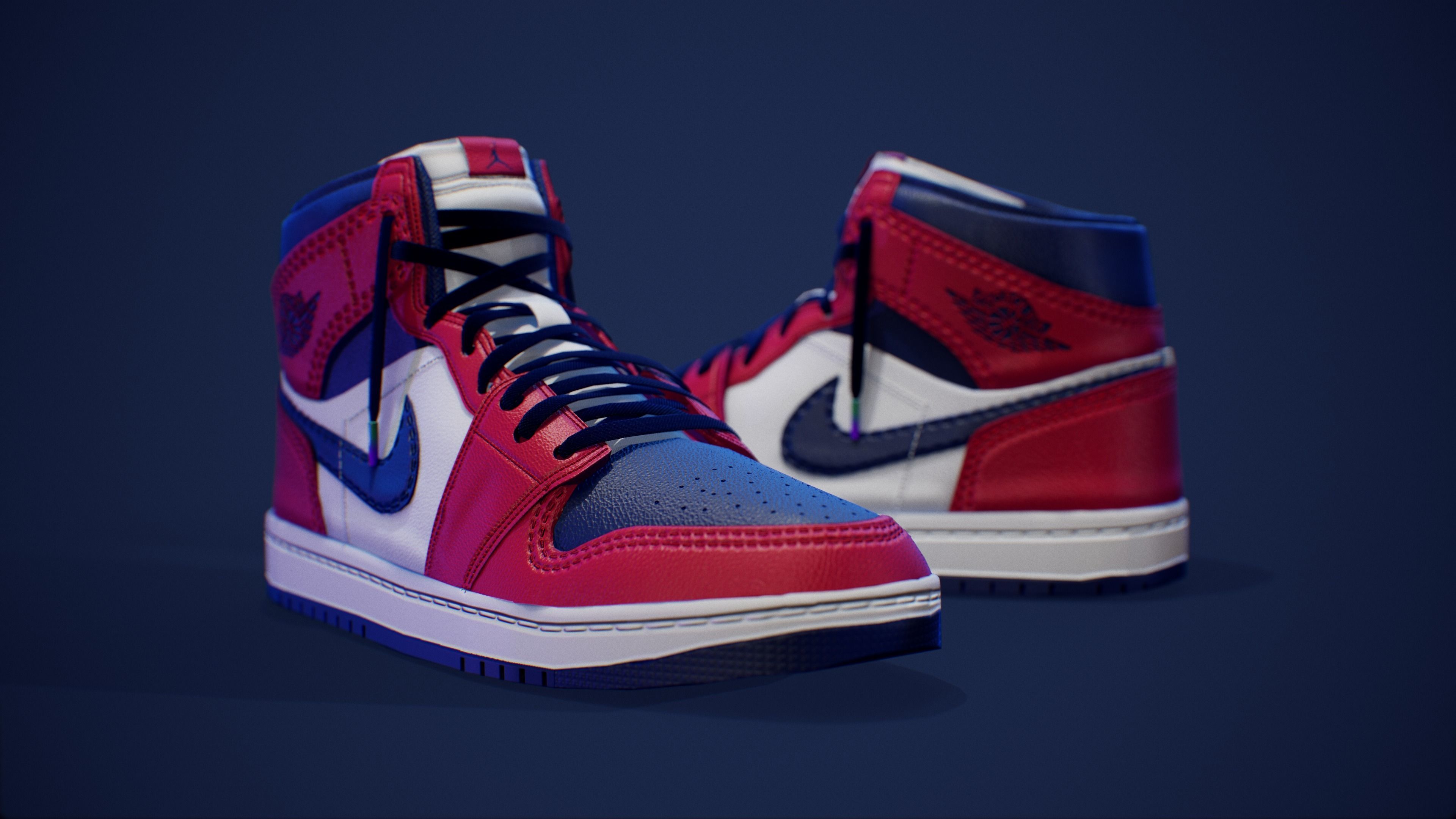 Air Jordan 1 3D Model Low-poly 3D model_5