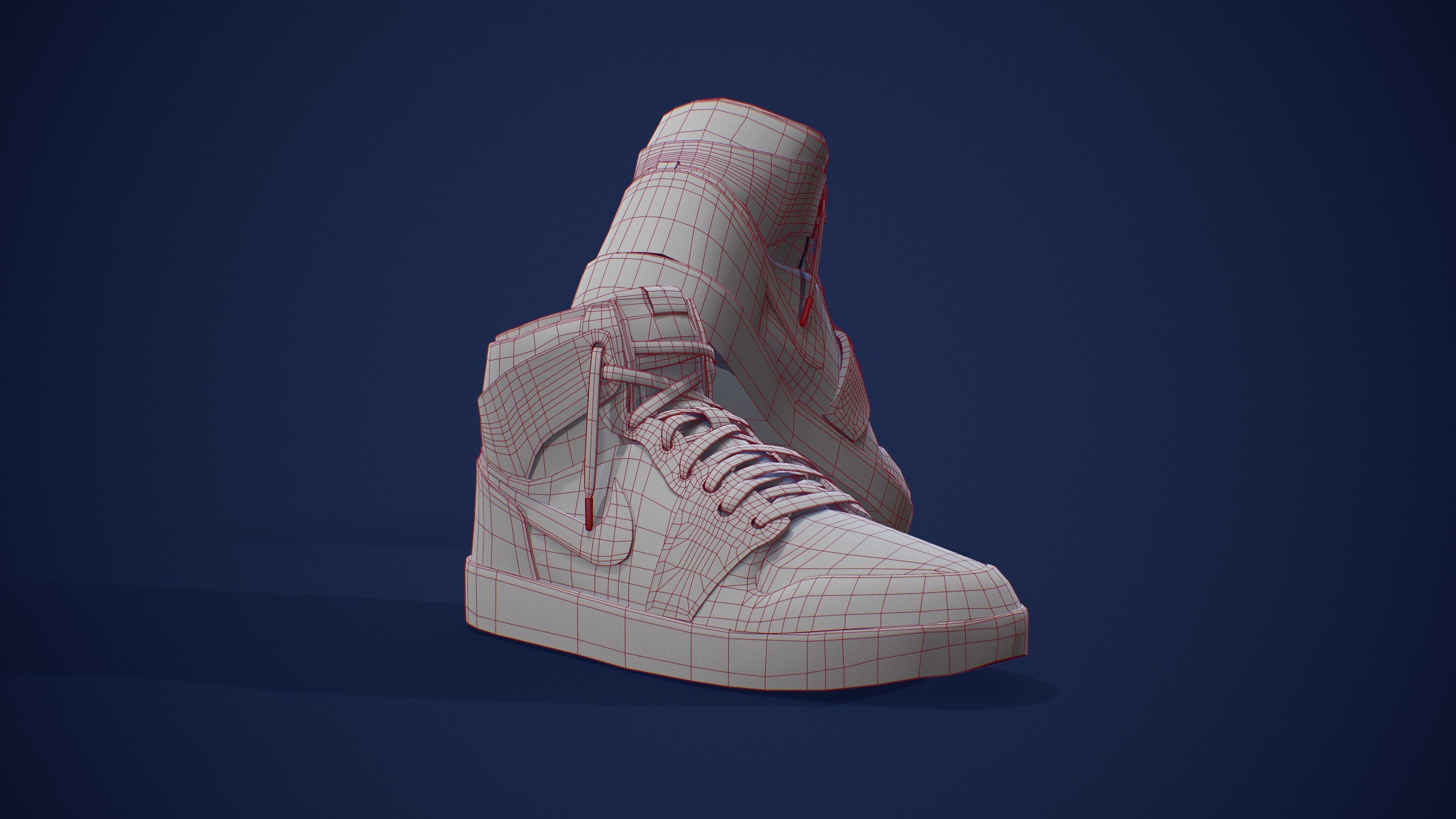 Air Jordan 1 3D Model Low-poly 3D model_6