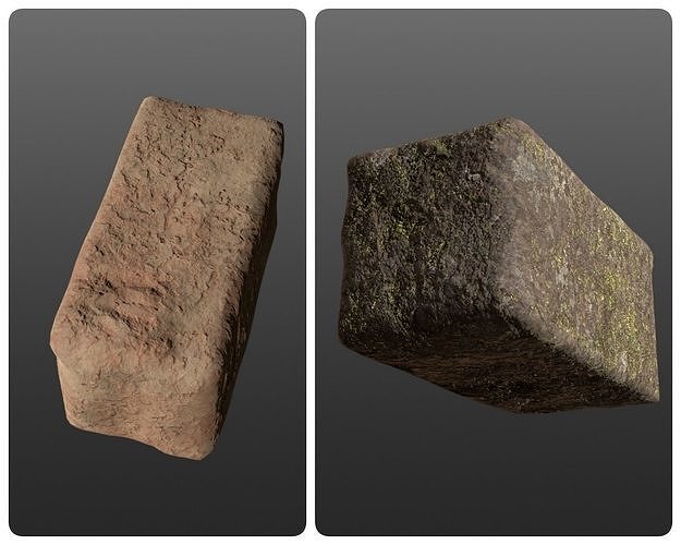 4K BRICK model STYLE Forest and Mars 3D model