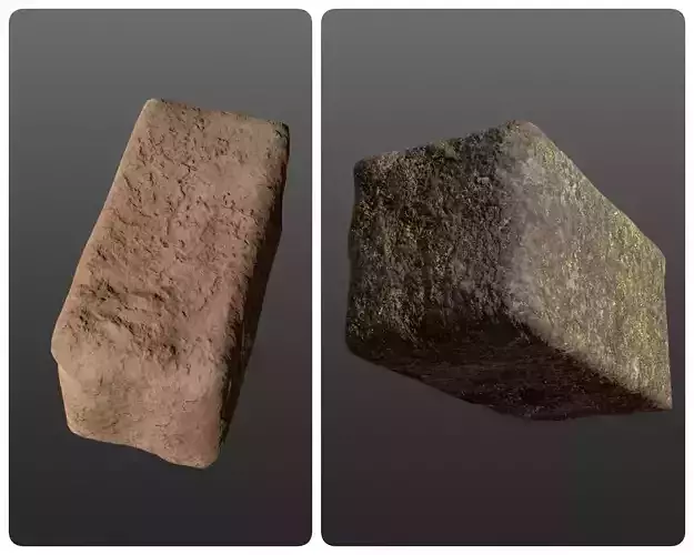 4K BRICK model STYLE Forest and Mars 3D model