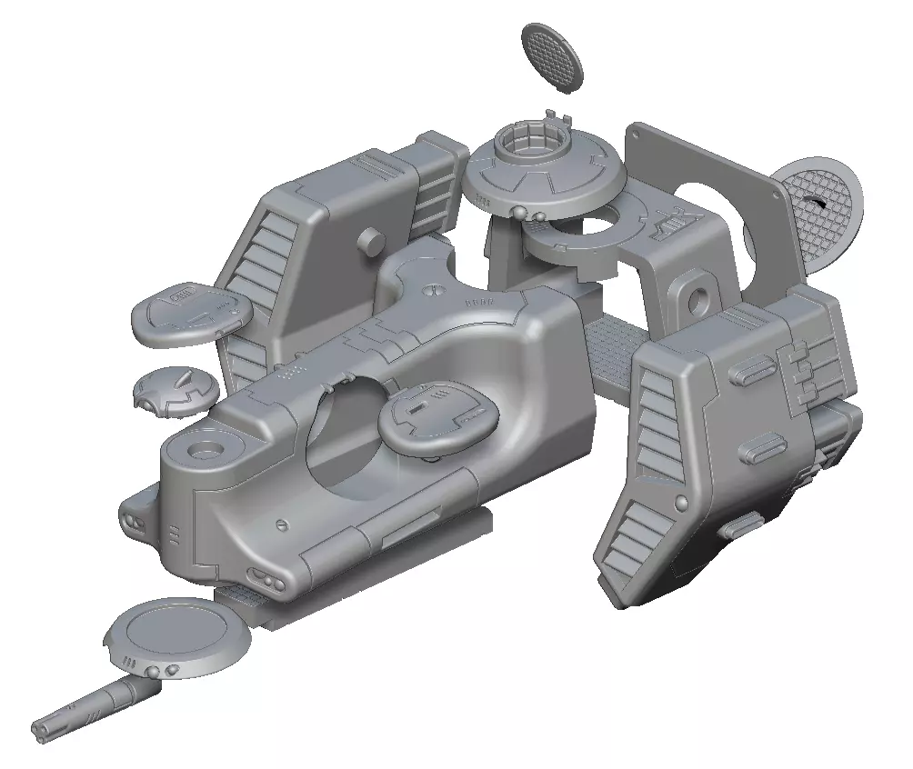 Alligator Dropship 3D print model_0