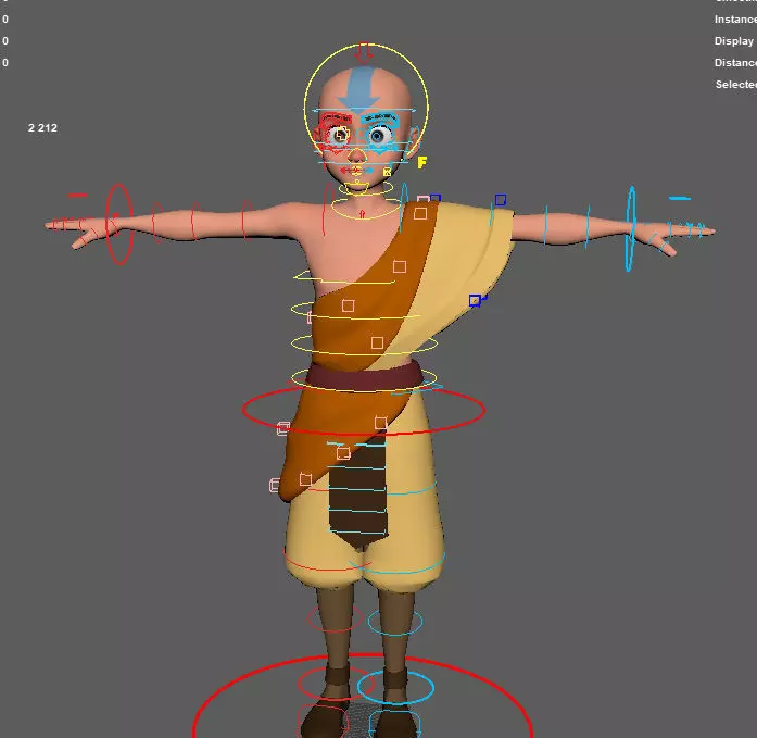 Airbender Aang Free 3D model