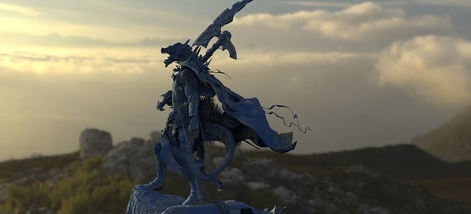 Lizardman dragon 3D model