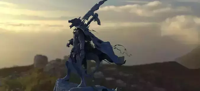Lizardman dragon 3D model