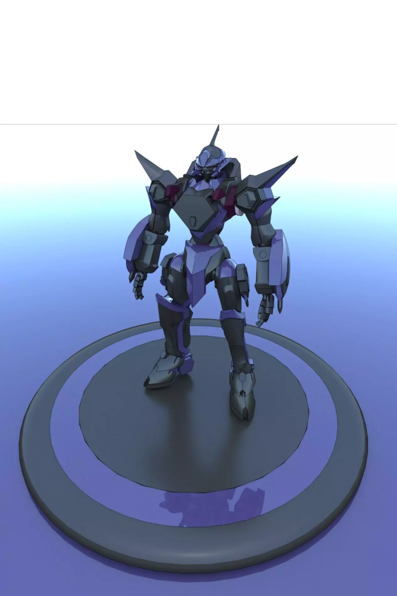 Cyborg Prototype Mecha Robot SciFi 3D model_0