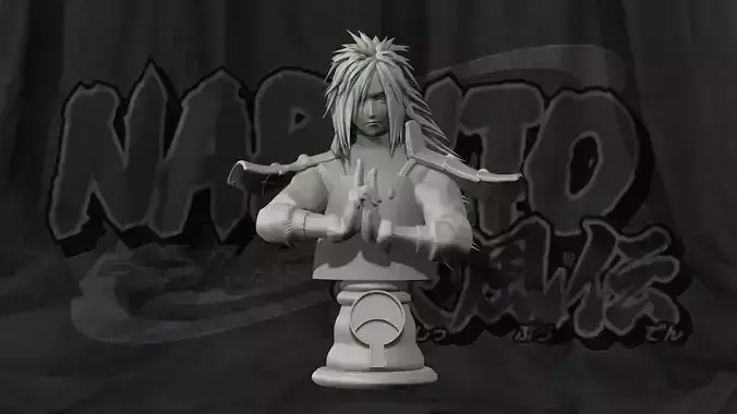 Madara Uchiha Bust - Naruto Shippuden 3D Print Statue